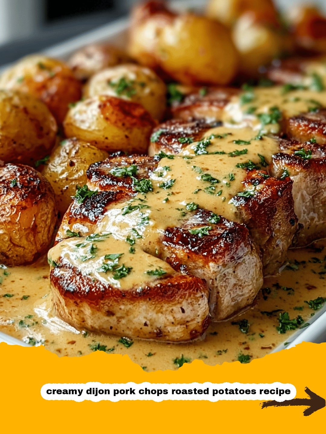 Creamy Dijon Pork Chops with Roasted Potatoes: Your New Favorite Dinner! 2 Creamy Dijon Pork Chops with Roasted Potatoes Preparation