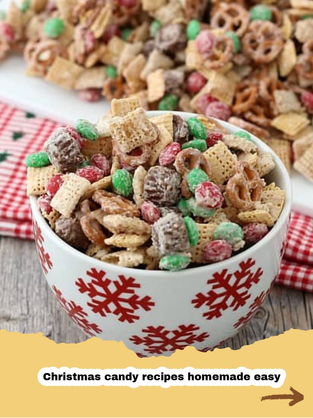 The Ultimate Christmas Candy Crunch: Easy & Irresistible Holiday Treat 1 Close-up of festive Christmas Candy Crunch pieces on a white platter, adorned with holiday sprinkles, M&M's, and crushed candy canes.