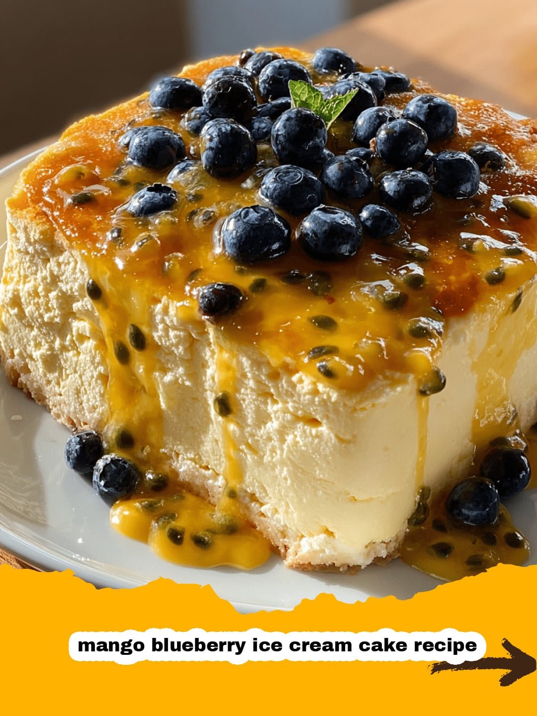 The Ultimate Summer Indulgence: Mango Blueberry Ice Cream Cake Recipe You Will Love! 2 Mango Blueberry Ice Cream Cake Preparation
