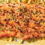 The Ultimate Guide to Perfectly Flaky Oven-Baked Salmon Every Time 5 Perfectly cooked oven-baked salmon fillets with lemon slices and fresh dill, ready to serve.
