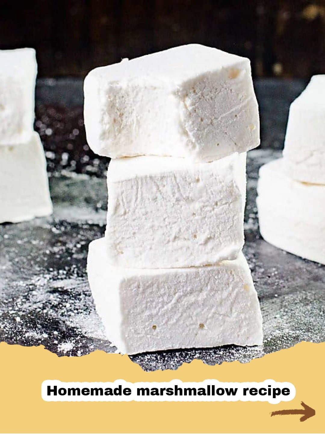 Unlock the Secret to Fluffy Bliss: Making Perfect Homemade Marshmallows 1 Pile of fluffy, white homemade marshmallows dusted with powdered sugar, ready for hot chocolate or s'mores.