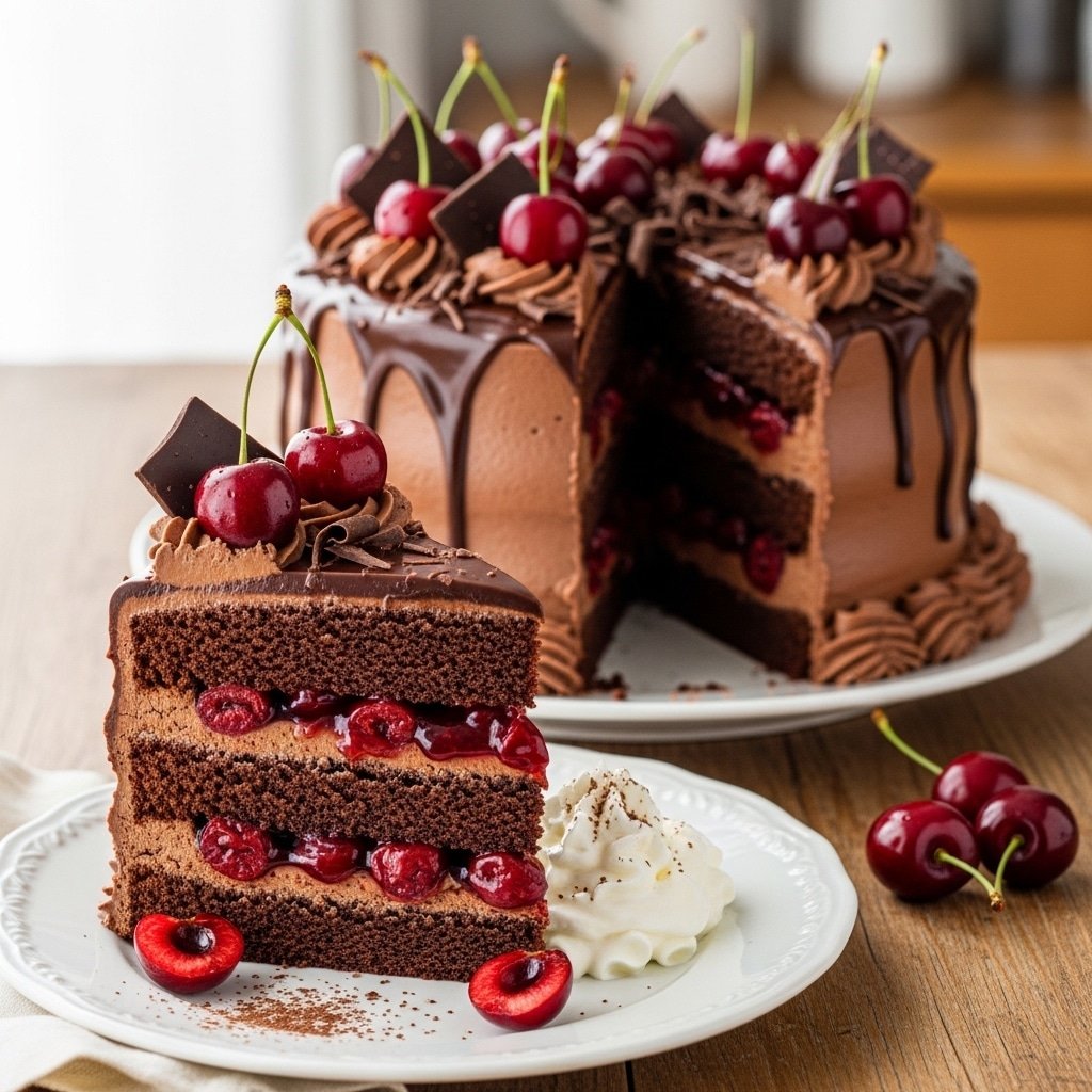 The Ultimate Decadent Chocolate Cherry Layer Cake Recipe