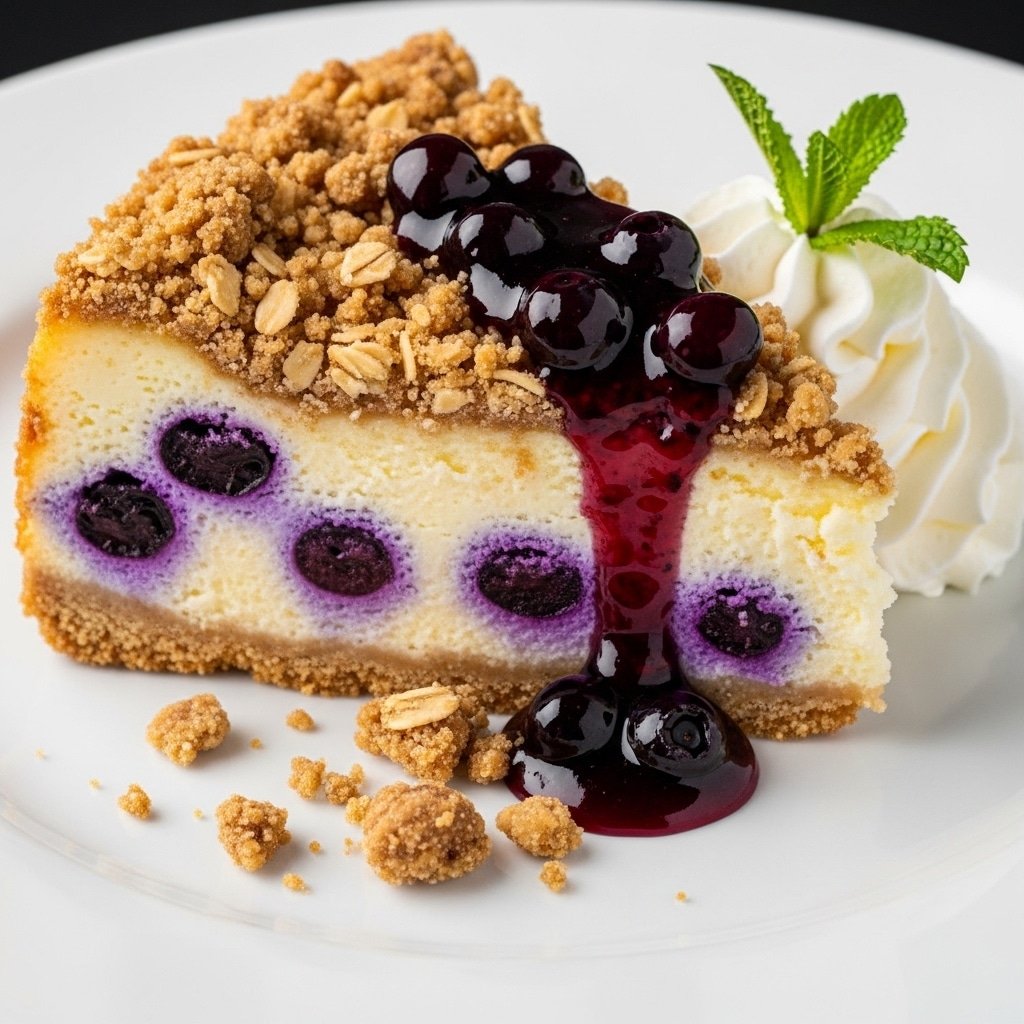 Divine Lemon Blueberry Crumble Cheesecake: Your New Favorite Summer Dessert!
