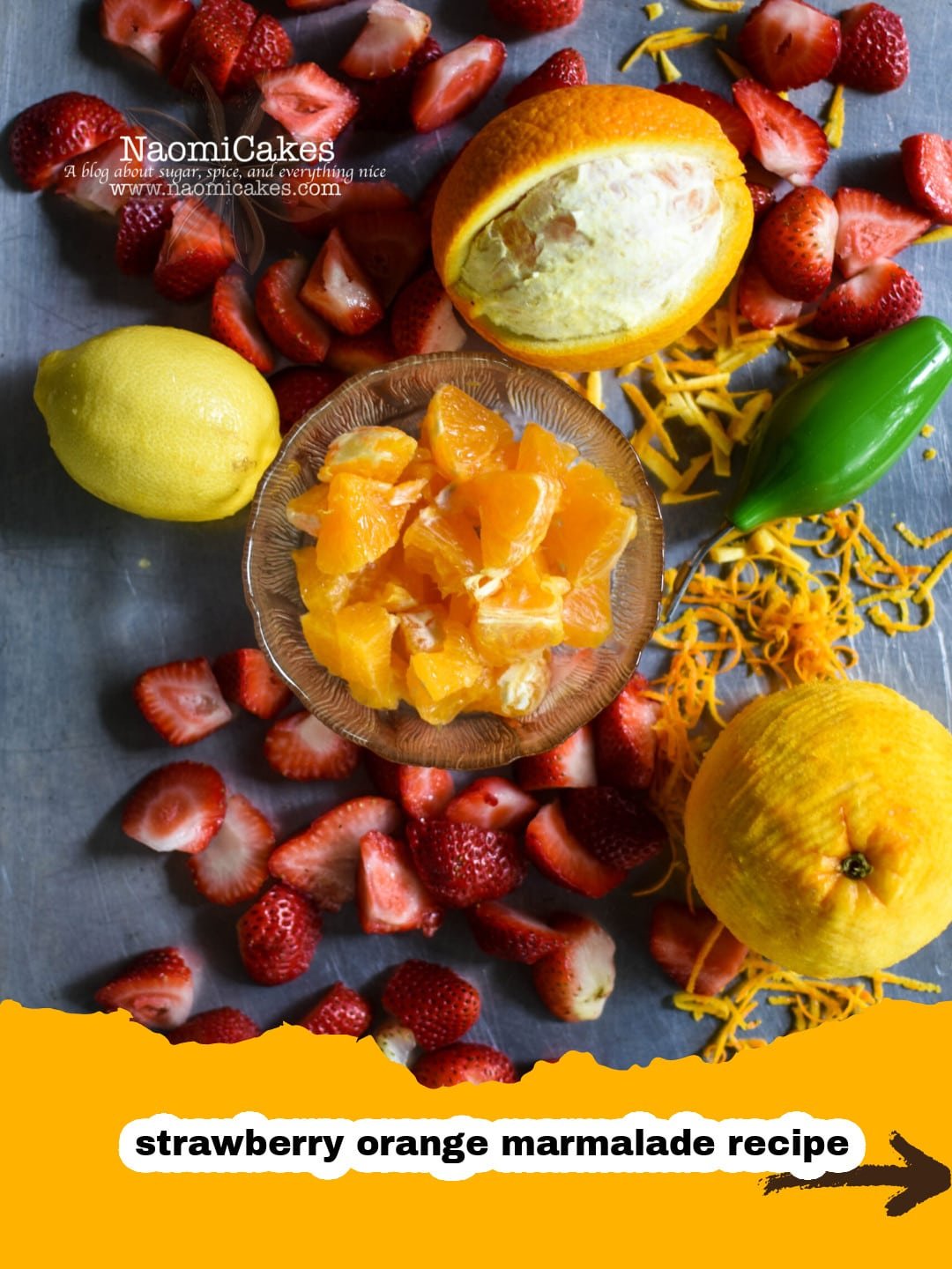 Sunshine in a Jar: Homemade Strawberry Orange Marmalade 2 Strawberry Orange Marmalade Preparation