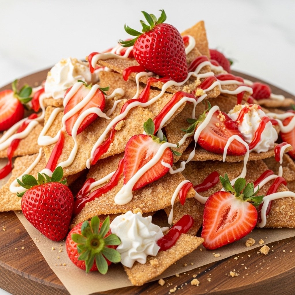 Strawberry Cheesecake Nachos: The Ultimate No-Bake Summer Treat!