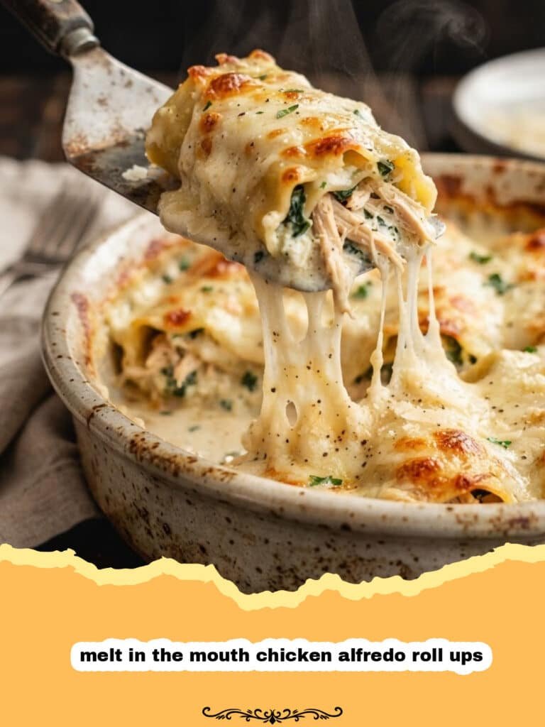 Divine Comfort: Melt in the Mouth Chicken Alfredo Roll-Ups