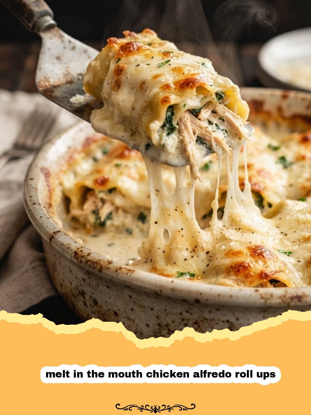 Divine Comfort: Melt in the Mouth Chicken Alfredo Roll-Ups