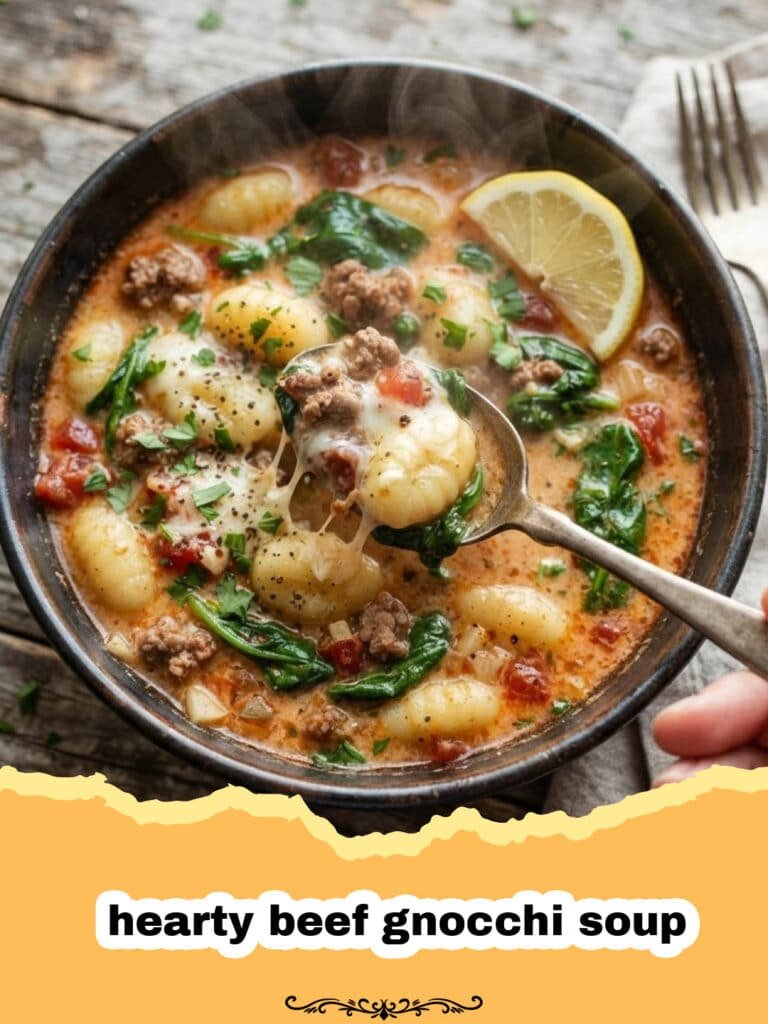 Embrace Ultimate Comfort: The Hearty Beef Gnocchi Soup You’ve Been Craving
