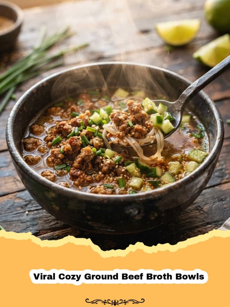 Embrace Comfort: Your New Favorite Viral Cozy Ground Beef Broth Bowls